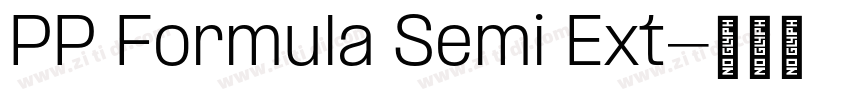 PP Formula Semi Ext字体转换